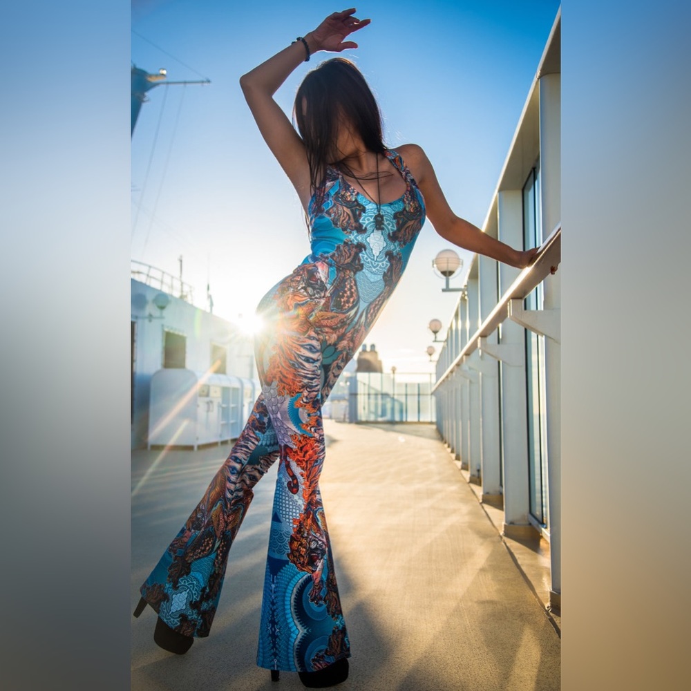 Warrior Within Swallow Tail Panther Onesie - Android Jones Collection